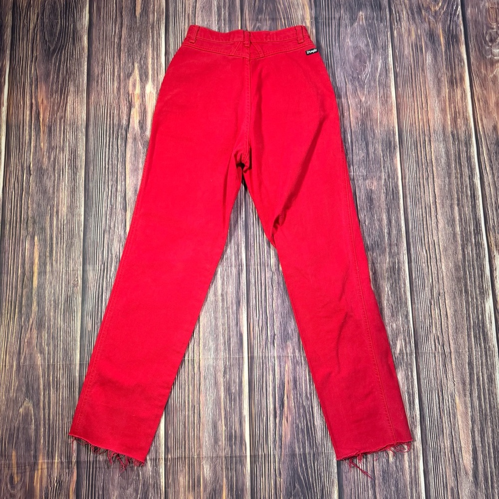 Vintage Wrangler Silverlake‎ High Waisted Bareback Red Denim Jeans